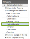 Locate the Network Location menu section